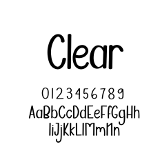 Clear Handwritten Font