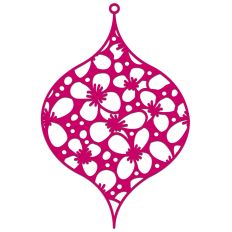 Clematis Blossom Floral Christmas Ornament