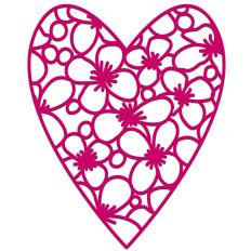 Clematis Blossom Floral Heart