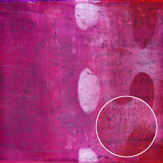 Magenta and White Grunge Monoprint Background for Cardmaking and Craft Projects
