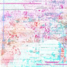 lavender and pink pastel Alice in Wonderland background with vintage book text and watercolor layers