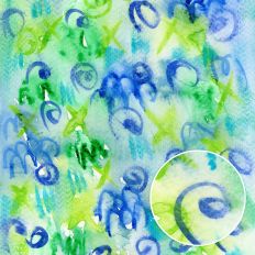 Watercolor Marks Blue Green Printable Backgrounds