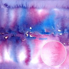 Blue Purple Flowy Watercolor Printable Background