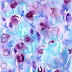 Watercolor Marks Blue Turquoise Violet Printable Backgrounds