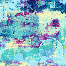 Blue Yellow Teal Abstract Grunge Painted Monoprint Printable Background