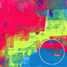 Magenta Lime Blue Abstract Grunge Painted Monoprint Printable Background