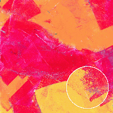 Magenta Orange Yellow Abstract Grunge Monoprint Printable Background