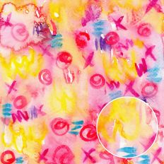 Watercolor Marks Magenta Pink Yellow Printable Backgrounds