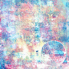 Washed White Multicolor Abstract Grunge Painted Monoprint Background