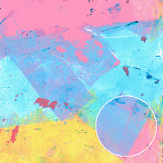 Pink Sky Blue Yellow Abstract Grunge Monoprint Printable Background