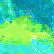 Teal Blue Lime Abstract Grunge Painted Monoprint Printable Background