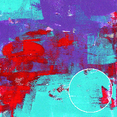 Violet Red Turquoise Abstract Grunge Painted Monoprints Printable Background