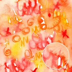 Watercolor Marks Yellow Orange Coral Printable Backgrounds
