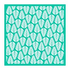 Abstract Leaves Stencil / Background SVG for Cutting Machines - Square