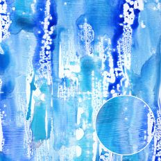 Cerulean Cobalt Blue Mixed Media Watercolor Backgrounds