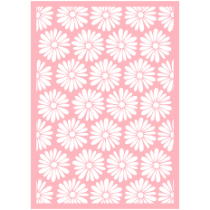 Doodle Daisy Flower Stencil / Background SVG for Cutting Machines