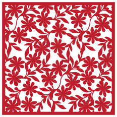 Filigree Floral Pattern Stencil / Background SVG for Cutting Machines