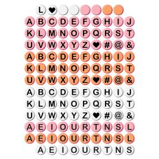 Printable Friendship Bracelet Beads Alphabet Craft Print and Cut