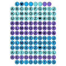 Printable Friendship Bracelet Beads Alphabet Craft Print and Cut