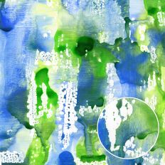 Green Cobalt Blue Mixed Media Watercolor Backgrounds