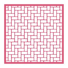 Brick Herringbone Pattern Stencil / Background SVG - Square