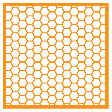 Hexagon Bee Hive Cell Stencil / Background SVG for Cutting Machines