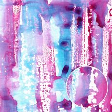 Magenta Cerulean Blue Mixed Media Watercolor Backgrounds