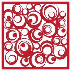 Nested Circles Pattern Stencil / Background SVG for Cutting Machines