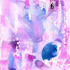 Opera Pink Blue Mixed Media Watercolor Background Pattern