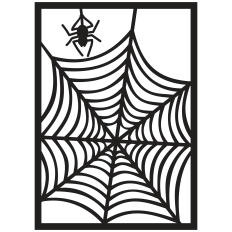 Spider Web Halloween Stencil / Background SVG for Cutting Machines