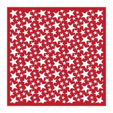 Stars Stencil / Background SVG for Cutting Machines -  Square
