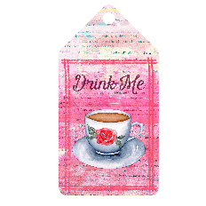 Alice in Wonderland Teacup Drink Me Tag