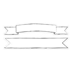 Doodled Blank Printable Banners Sentiments Print and Cut