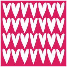 Whimsical Hearts Stencil / Background SVG for Cutting Machines