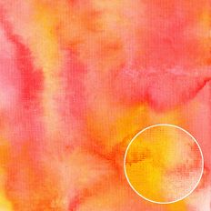 Orange and pink watercolor canvas background with fiery colour blend and bold texture