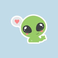 Cute Love Alien