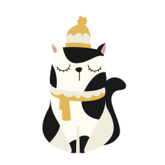 Winter cat
