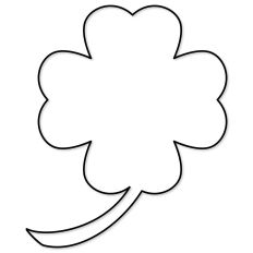 Four Leaf Clover outline