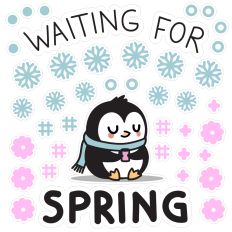 Penguin Waiting for Spring