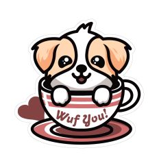 Valentine's Pup in Cup 