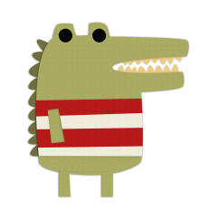 Cute alligator layered file