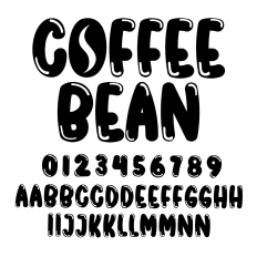 Coffee Bean Font