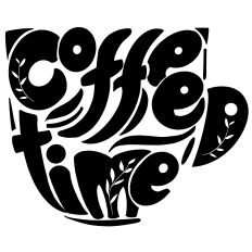 Coffee Time – Hand-Drawn Typography Coffee Cup Design