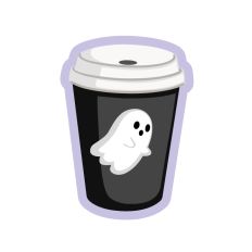 Ghost Coffee Cup