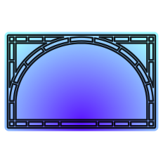 Ombre Arch Frame