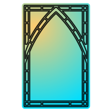 Ombre Arch Frame