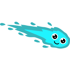Cute Smiling Comet