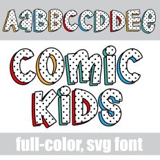 Comic Kids Color Font