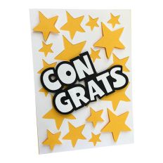 Congrats Card with Stars - 5 x 7 