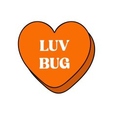Luv Bug Candy Heart Cut File - Valentine's Day Cut File